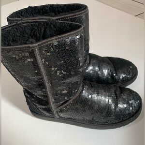 UGG classic short Black Sequin woman’s Boots size 9